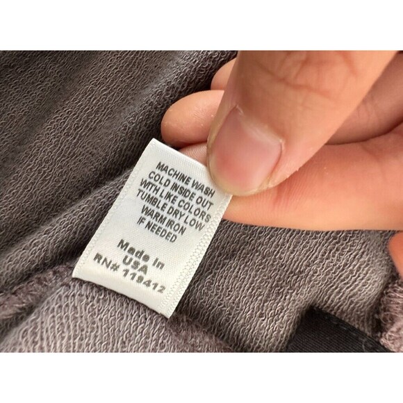 Monrow Seamed Cotton Sweats Brown Stretchy Athleisure Lounge Men's Size Medium - Picture 8 of 8